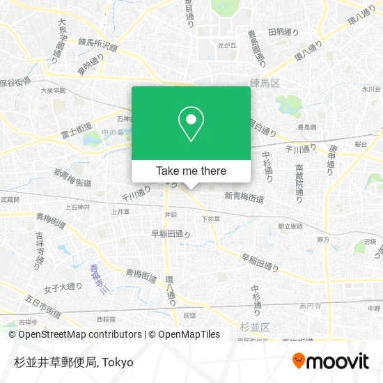 杉並井草郵便局 map