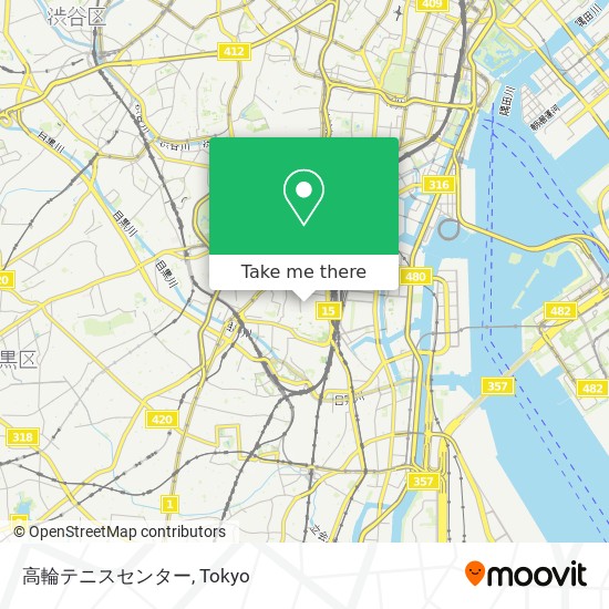 高輪テニスセンター map