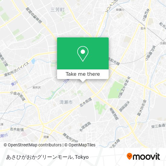あさひがおかグリーンモール map
