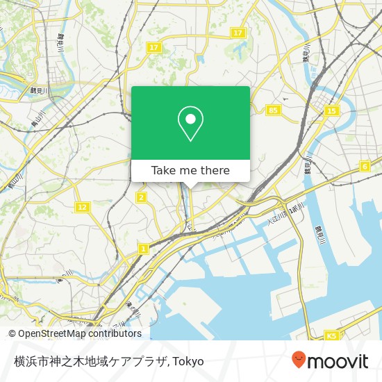 横浜市神之木地域ケアプラザ map