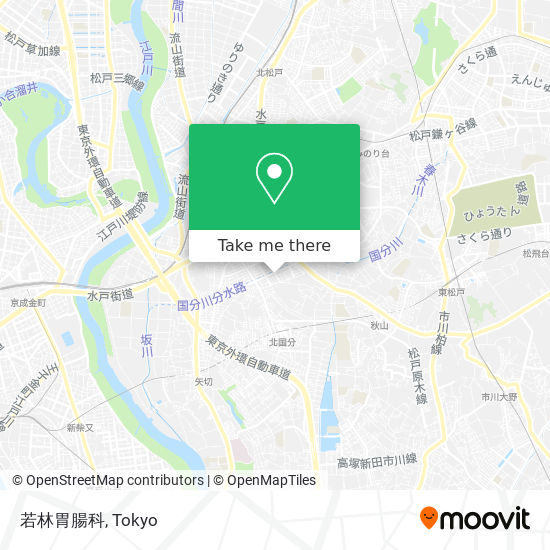 若林胃腸科 map