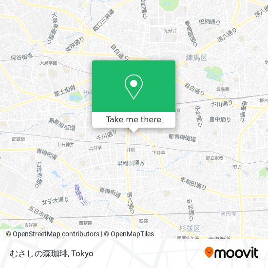 むさしの森珈琲 map