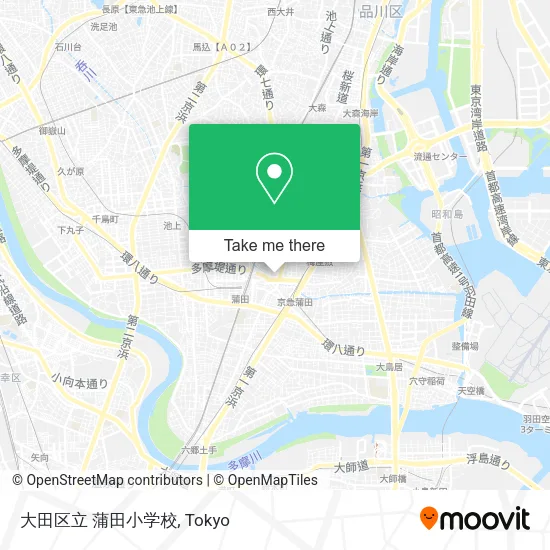 大田区立 蒲田小学校 map