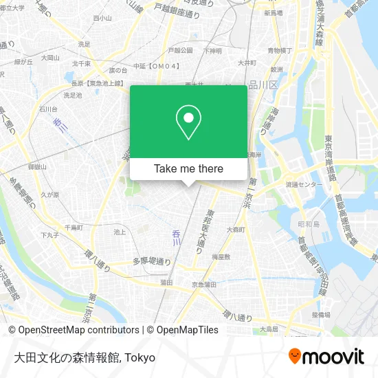 大田文化の森情報館 map
