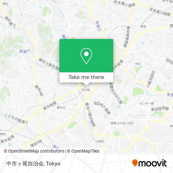 中市ヶ尾自治会 map