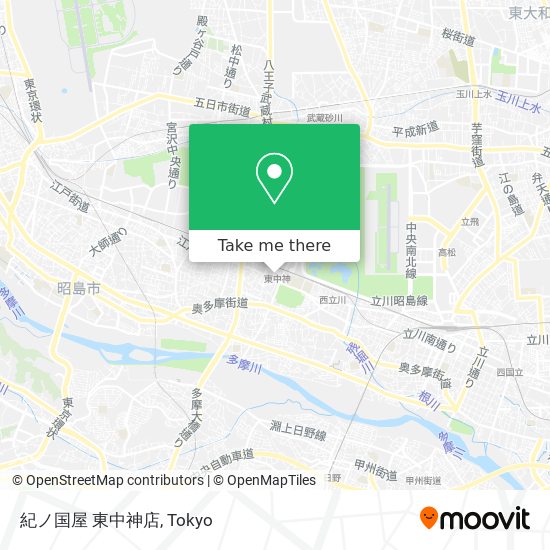 紀ノ国屋 東中神店 map