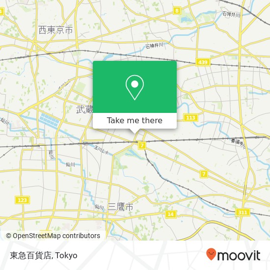 東急百貨店 map