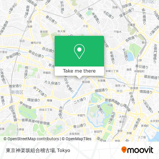 東京神楽坂組合稽古場 map