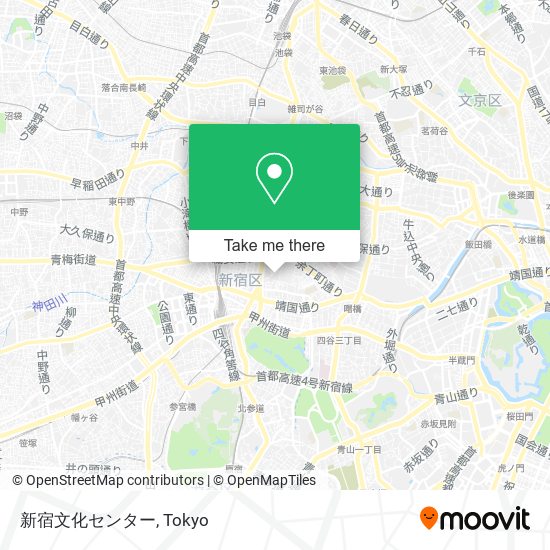 新宿文化センター map