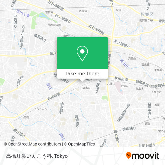 高橋耳鼻いんこう科 map