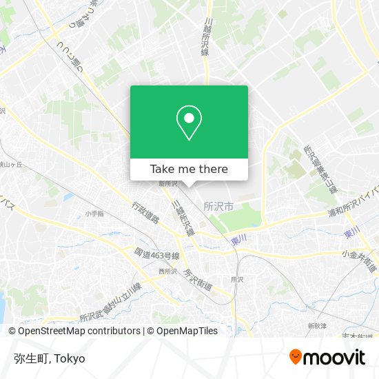 弥生町 map