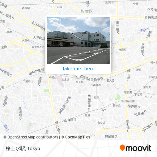 桜上水駅 map