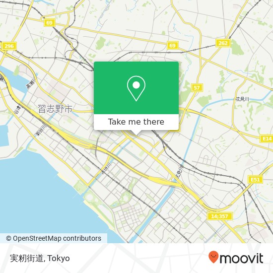実籾街道 map