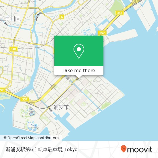 新浦安駅第6自転車駐車場 map