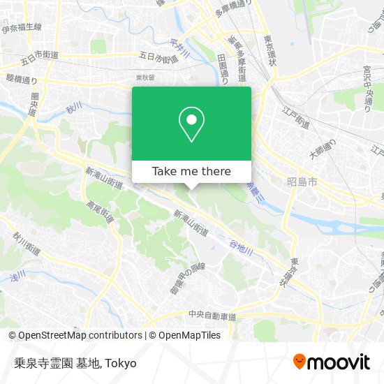 乗泉寺霊園 墓地 map
