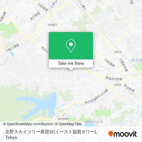 北野スカイツリー展望台(イースト協賛タワー) map