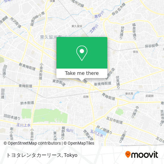 How To Get To トヨタレンタカーリース In 西東京市 By Bus Or Metro Moovit