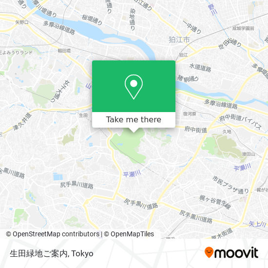 生田緑地ご案内 map
