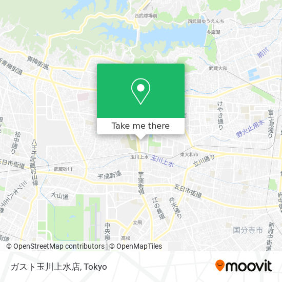ガスト玉川上水店 map