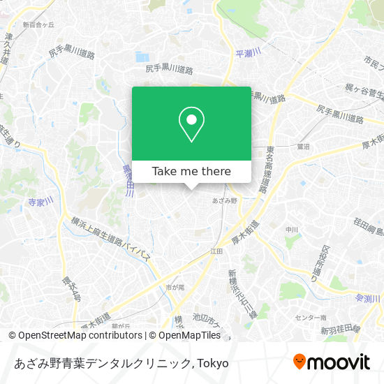 あざみ野青葉デンタルクリニック map