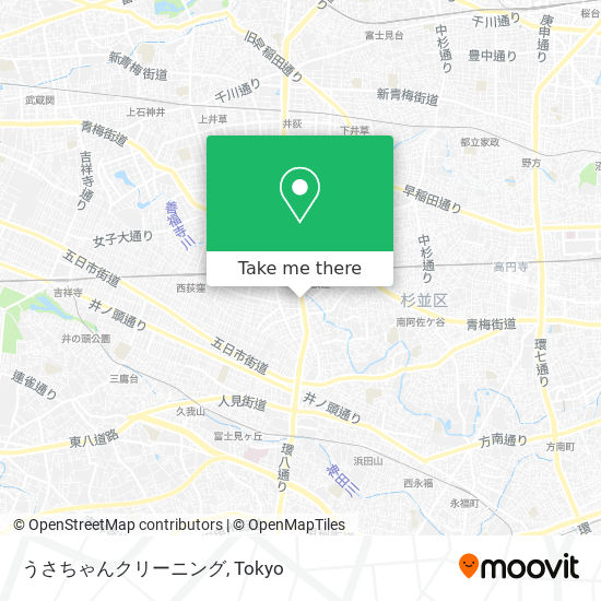 うさちゃんクリーニング map
