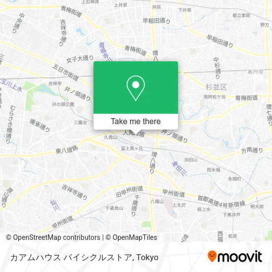 カアムハウス バイシクルストア map