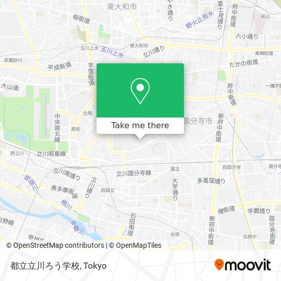 都立立川ろう学校 map
