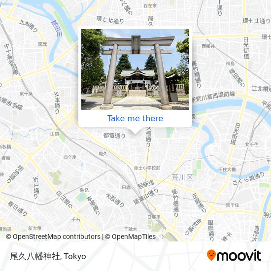 尾久八幡神社 map