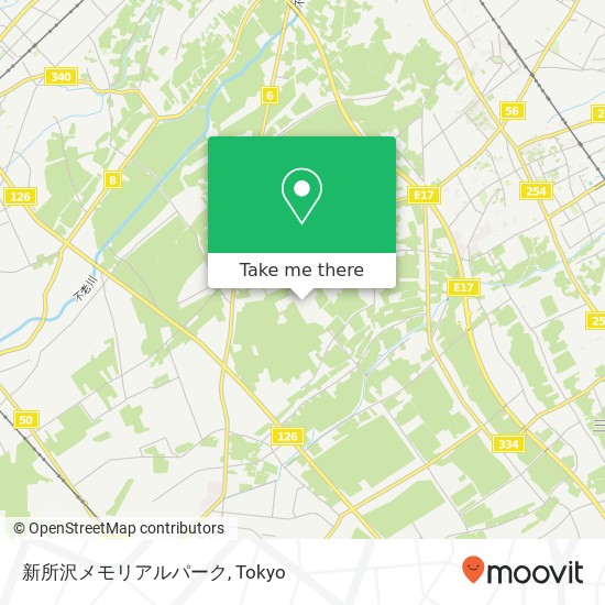 新所沢メモリアルパーク map