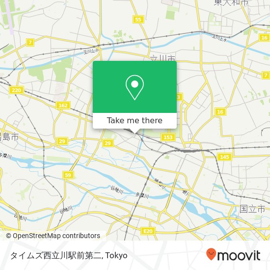 タイムズ西立川駅前第二 map