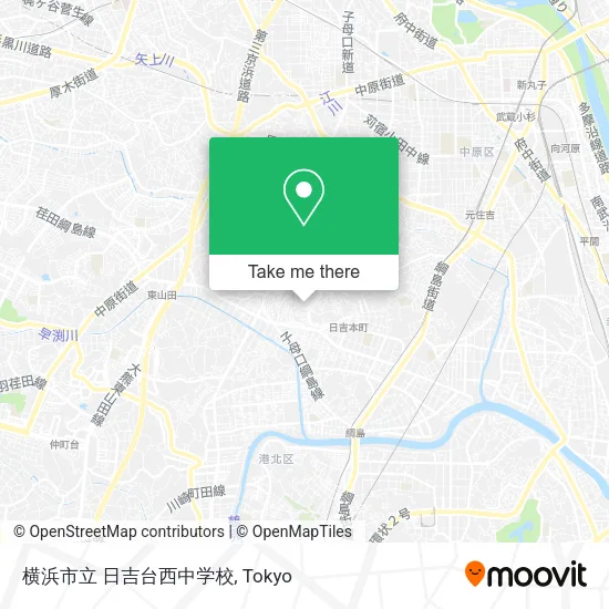 横浜市立 日吉台西中学校 map