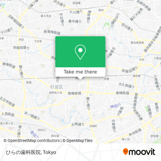 ひらの歯科医院 map