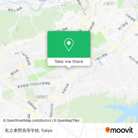 How To Get To 私立東野高等学校 In 入間市 By Bus Or Metro