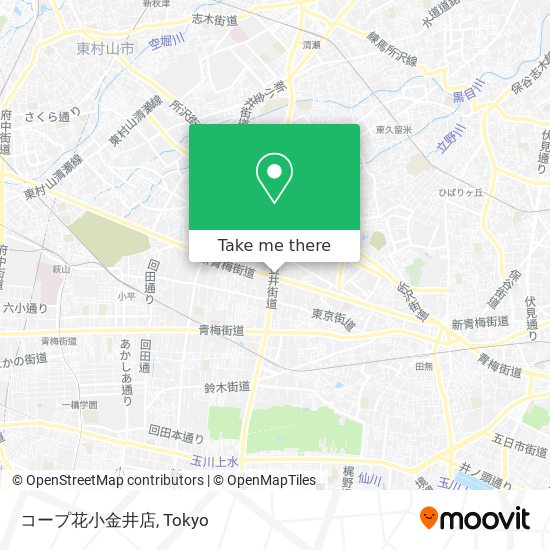 コープ花小金井店 map