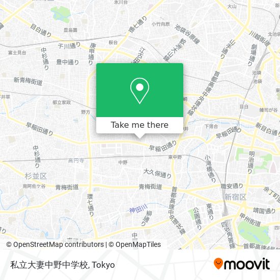 私立大妻中野中学校 map