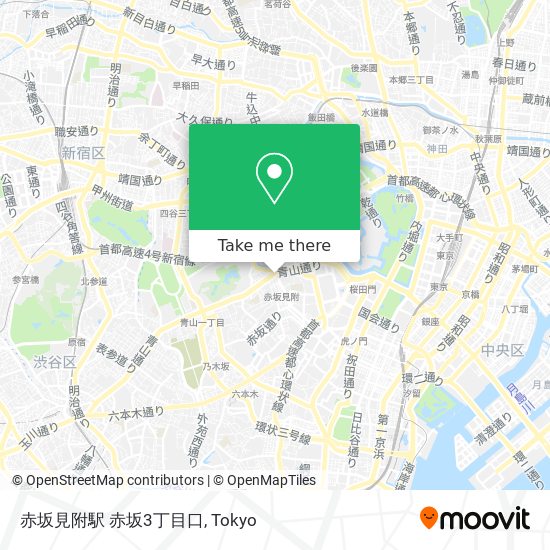 How To Get To 赤坂見附駅 赤坂3丁目口 In 新宿区 By Bus Or Metro