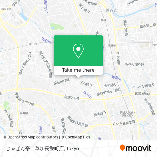 じゃぱん亭　草加長栄町店 map