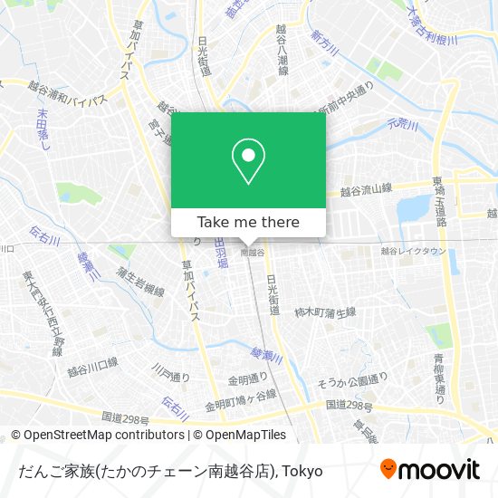 だんご家族(たかのチェーン南越谷店) map