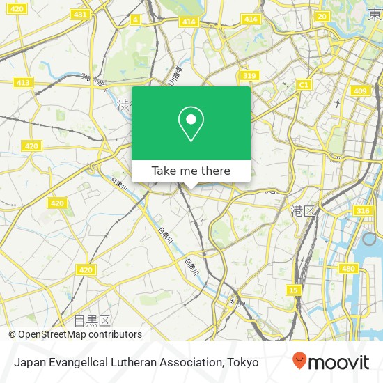 Japan Evangellcal Lutheran Association map