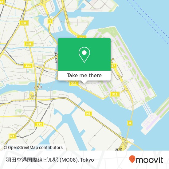 羽田空港国際線ビル駅 (MO08) map