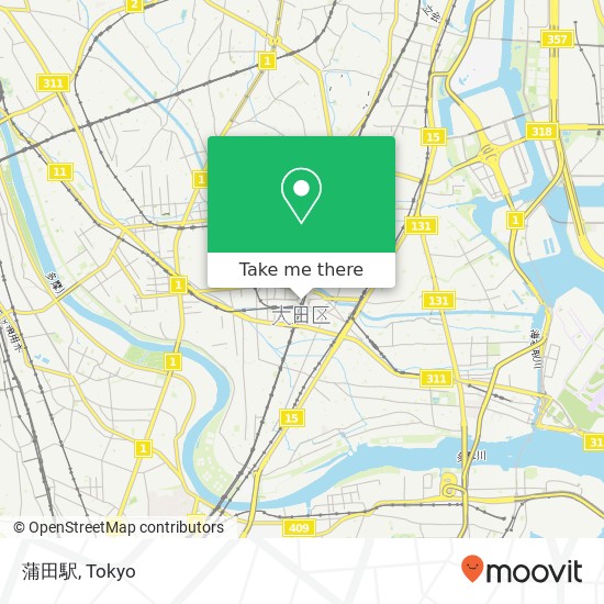 蒲田駅 map