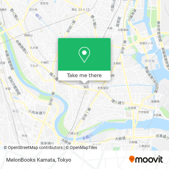 MelonBooks Kamata map