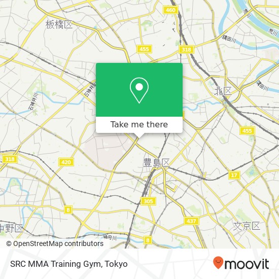 SRC MMA Training Gym map