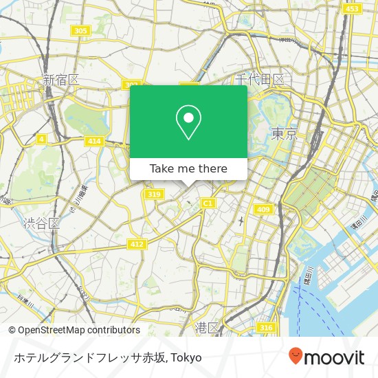 ホテルグランドフレッサ赤坂 map