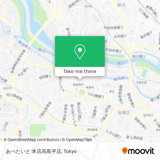 あぺたいと 本店高島平店 map