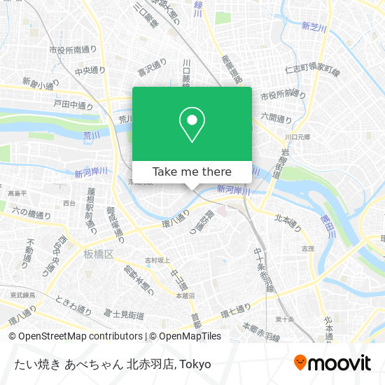 たい焼き あべちゃん 北赤羽店 map