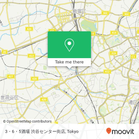 3・6・5酒場 渋谷センター街店 map