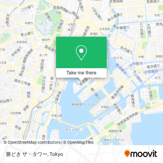 勝どき ザ・タワー map