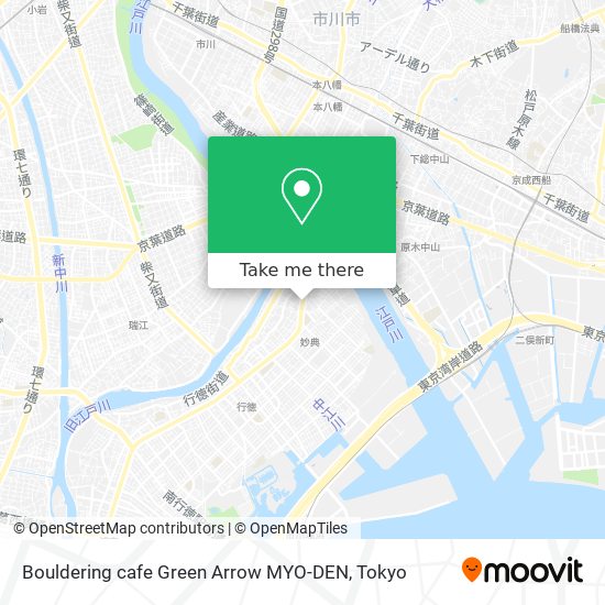 Bouldering cafe Green Arrow MYO-DEN map