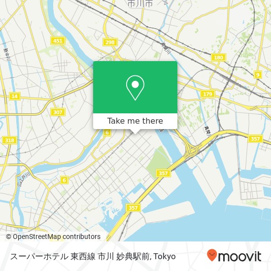 スーパーホテル 東西線 市川 妙典駅前 map